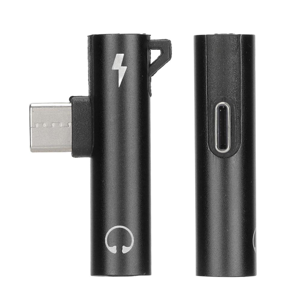 2 шт. Адаптер USB C на 3,5 мм аудио 2 в 1 Аудио Зарядка USB C на аудиоразъем ABS USB C на аудиоразъем для телефона, планшета