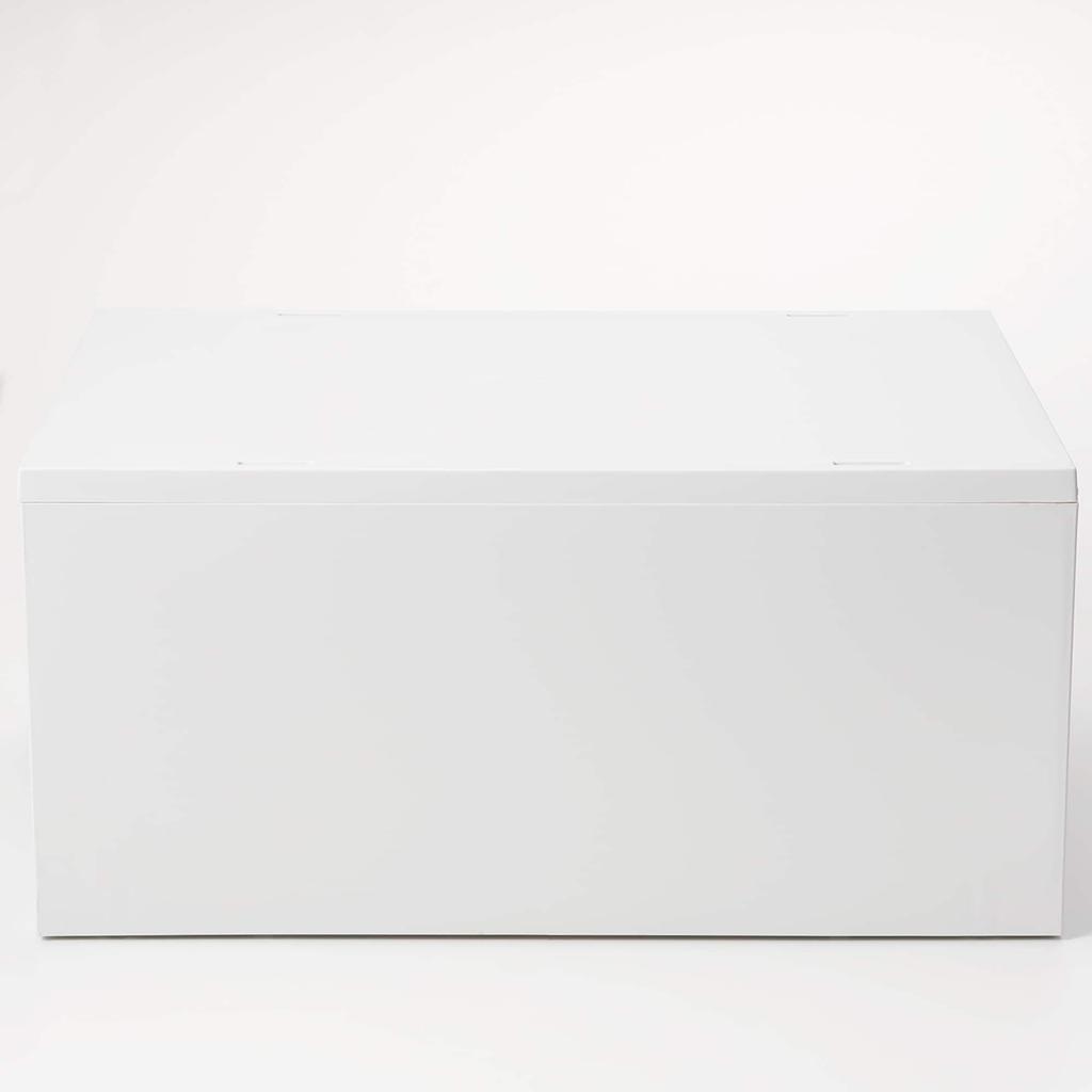 MUJI Пластиковый контейнер для хранения мелких предметов Большой 2 ящика Бело-серый 83831929