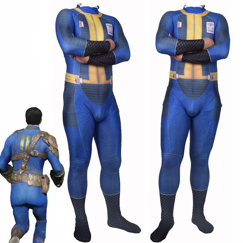 Аутентичный косплей выжившего из Fallout 4 Костюм-боди Найт из Убежища 111 на Хэллоуин
