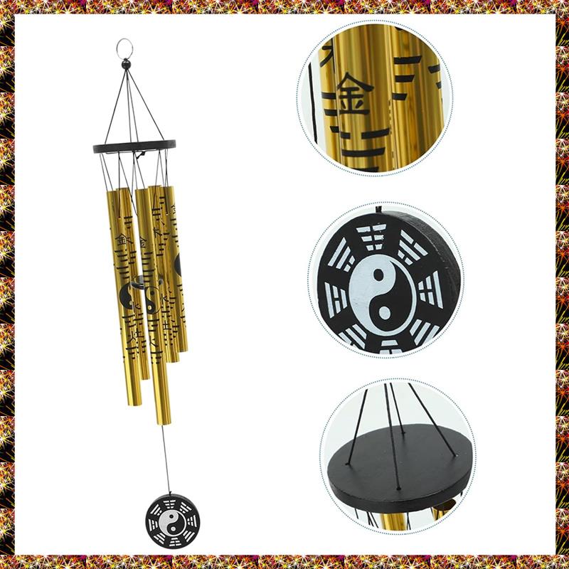 Small Bagua Wind Chime Pendant Retro Metal Wind Chime Lucky Wind Chime Garden Memorial Wind Chimes