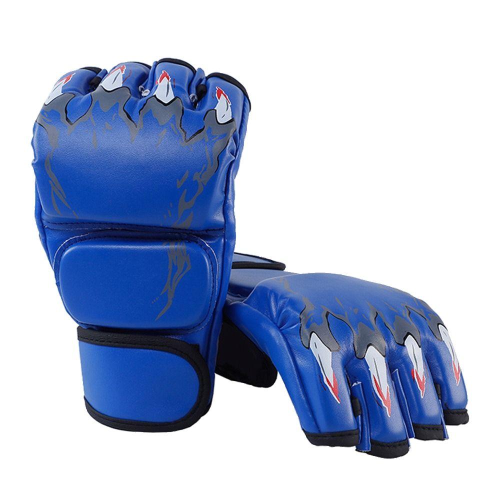 1Pair Professional Training Gloves Kickboxing Gloves for Adult Sanda Boxing UFC Training