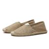 Retro trend breathable canvas shoes summer linen men's fisherman shoes casual one-pedal cotton and linen wear-resistant loafers