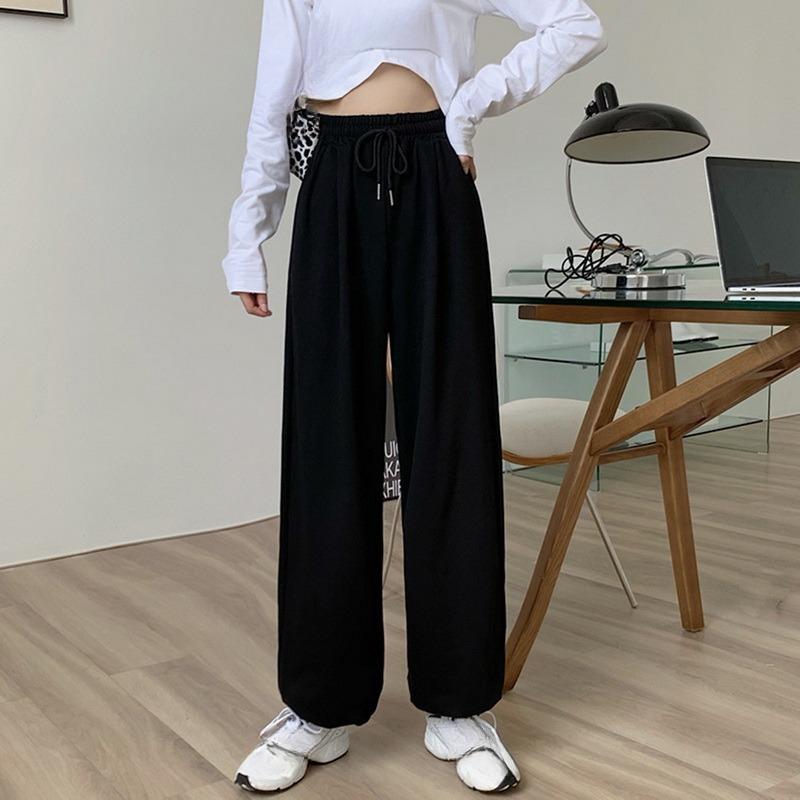 Большие спортивные штаны для женщин с высокой талией, спортивные брюки, модные повседневные мешковатые брюки, женские джоггеры, уличные брюки в стиле Харадзюку