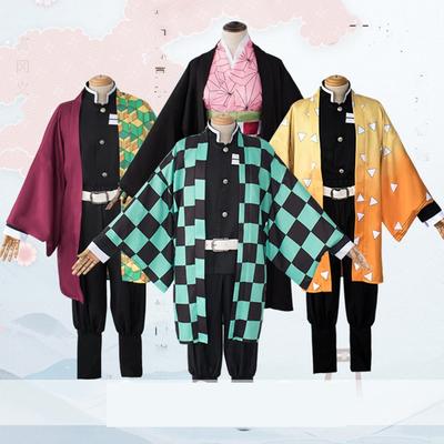 Костюм убийцы демонов Kimetsu no Yaiba Kamado Tanjirou Nezuko Agatsuma Zenitsu Tomioka Giyuu Muzan, аниме для косплея