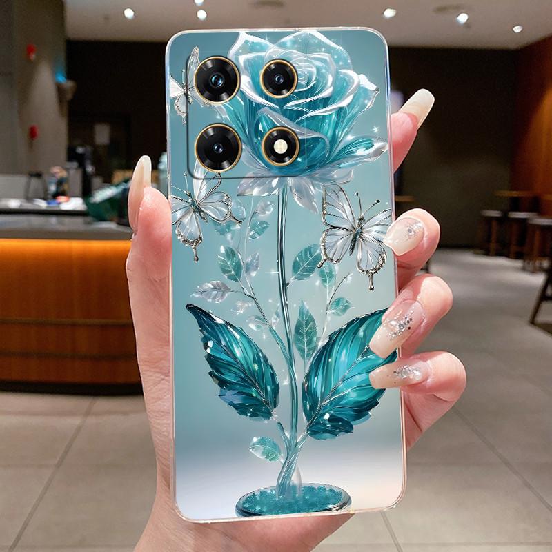 Чехлы для Infinix Note 30 Pro Чехол-бампер с цветочным рисунком для Note 30 VIP Для Infinix Note 30 5G X6711 Note30 4G Мягкий силиконовый ТПУ чехол