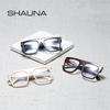 SHAUNA Квадратная оправа для очков большого размера, женская оптическая оправа, мужские очки