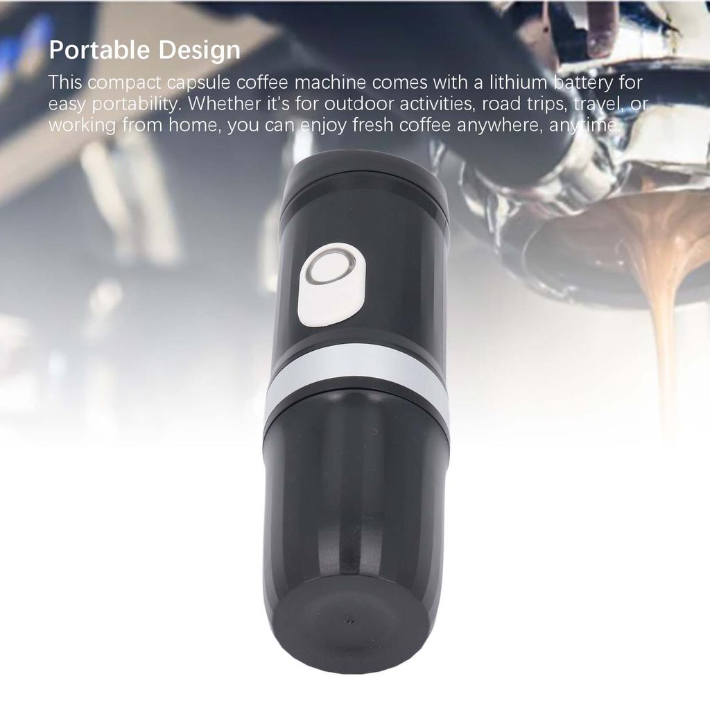 Mini Coffee Maker 20Bar Self Heating Cordless Single Serve Coffee Maker Portable Capsule Coffee