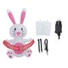 Blow Up Rabbit 210T полиэфирное волокно 4 фута розовый милый IP44 водонепроницаемый светодиод с вентилятором водонепроницаемый