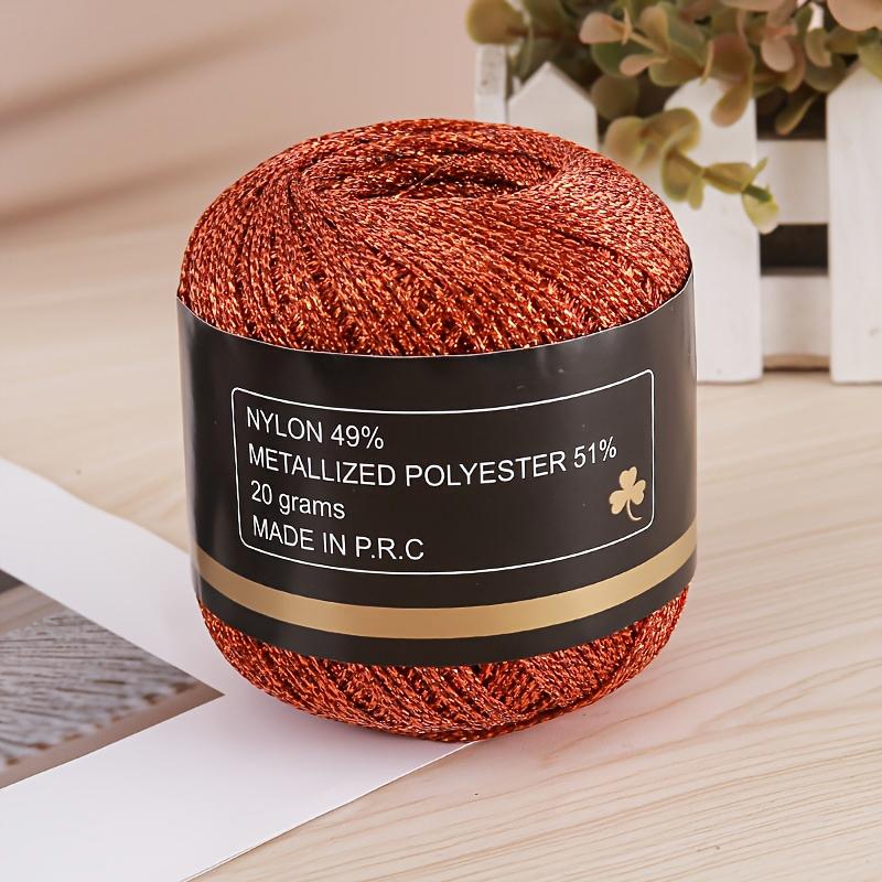 120м ПЭТ Универсальная Золотая Серебряная Гибкая Металлическая Нить Сверкающая Ручной Вязки Блестящая 2мм Прочная Блестящая Пряжа Ремесленного Качества