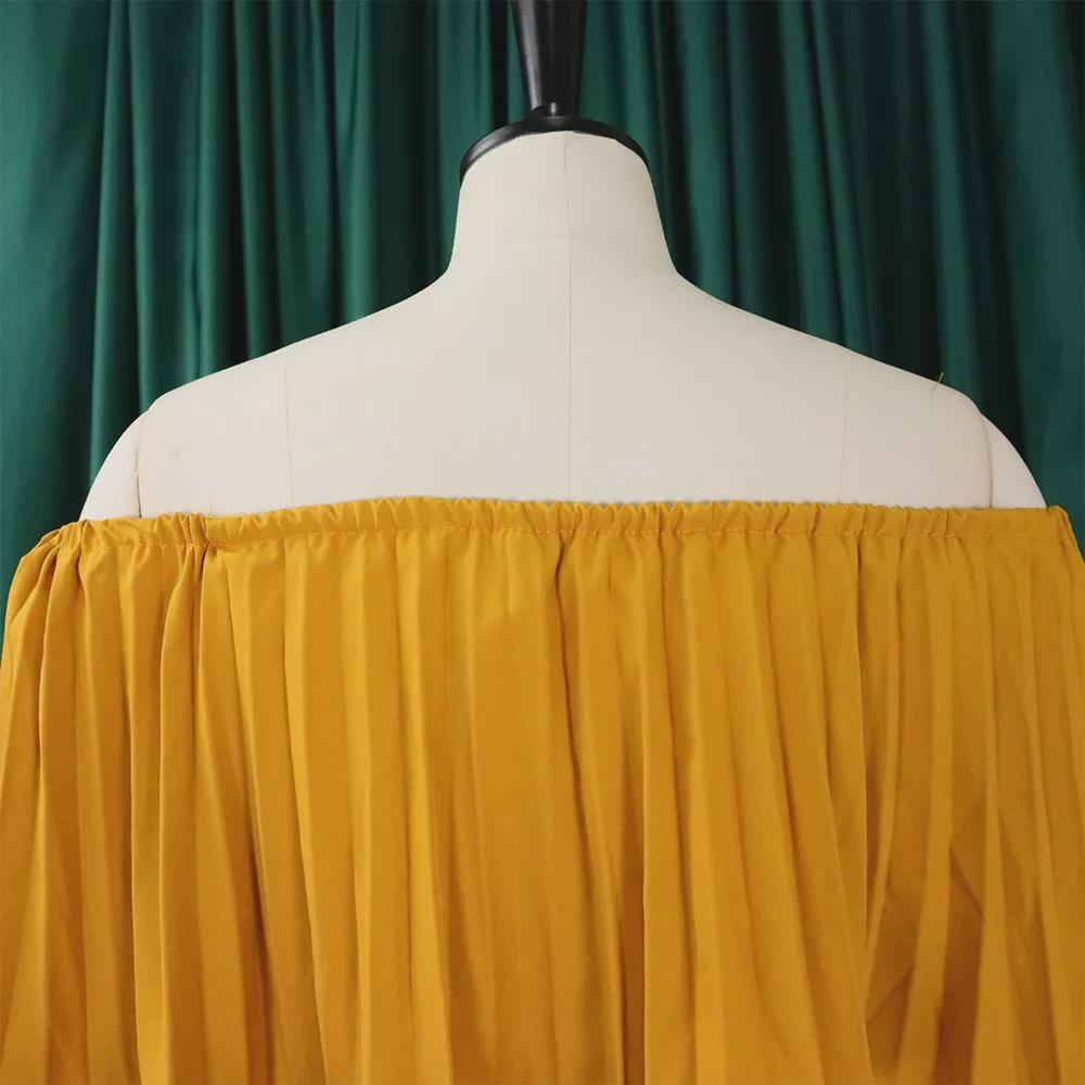 C8514 2023 Сексуальное вечернее платье с открытыми плечами и драпировкой – Европейский и американский стиль