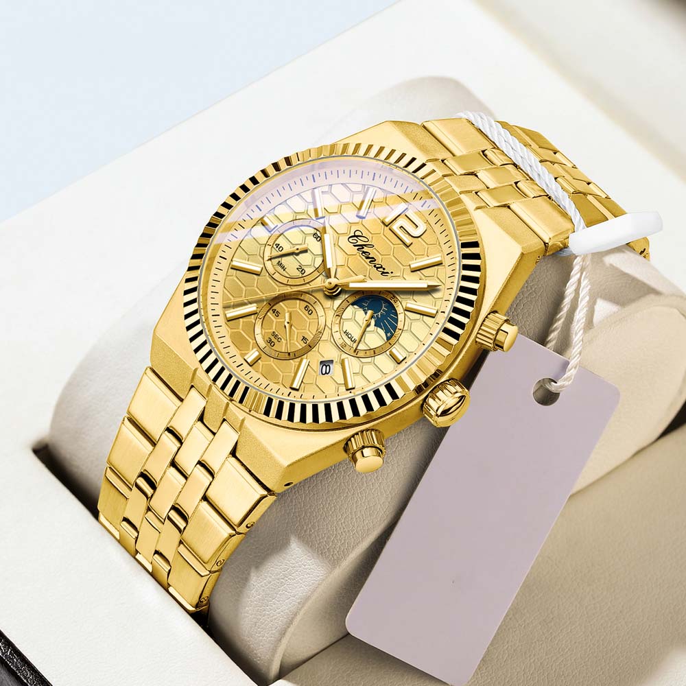 CHENXI New Multifunctional Men's Quartz Watch Stylish Water-Resistant Date Wristwatch Male Wristwatch Clock reloj hombre