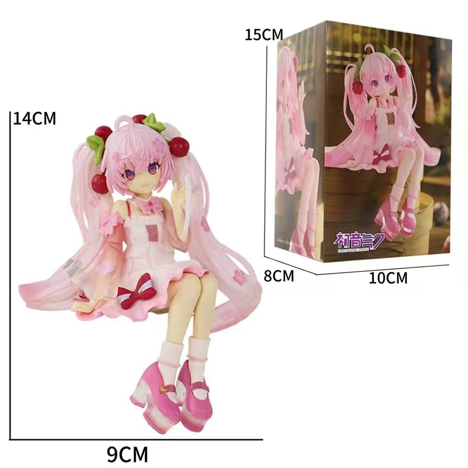 New Hatsune Miku Sakura Miku Anime Action Figures Model Collection Toy Hatsune Miku Cute Handmade PVC Model Kawaii Gift