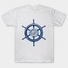 Футболка женская Ship Rudder Blue Harajuku Print Kawaii футболка летняя с коротким рукавом женская футболка топ футболка