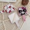 Портативное зеркало Sanrio Hello Kitty Kawaii Cartoon Handheld для макияжа Travel Clearness Beauty Tools Gifts For Girls