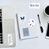 57pcs Blue Stickers Aesthetic Waterproof Laptop Stickers Decals Water Bottle Laptop Computer Skateboard