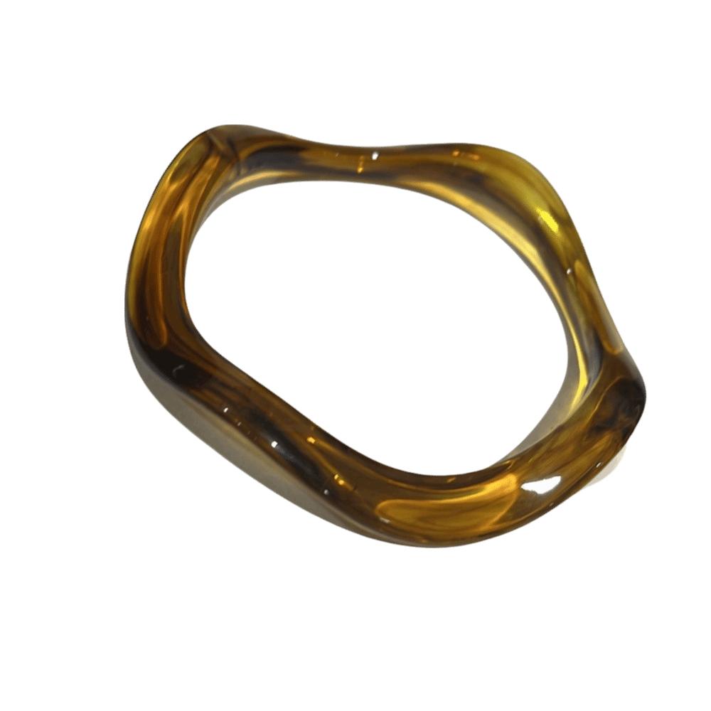 Hip Hop Irregular Wide Bracelet Bohemian Retro Hand Ring Fashion Acrylic Bangle Girls