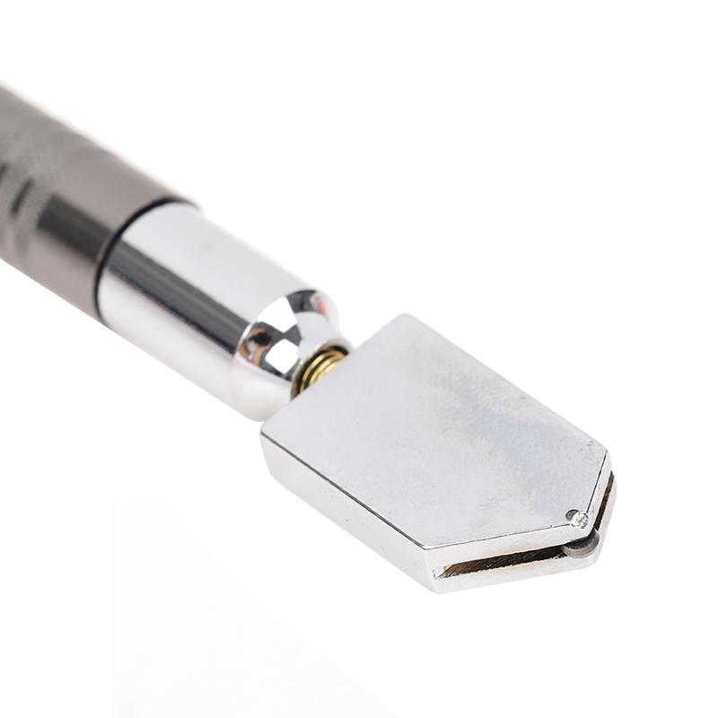 Professional Oil Feed Glass Cutter Diamond Antislip Metal Handle Cutting Tools