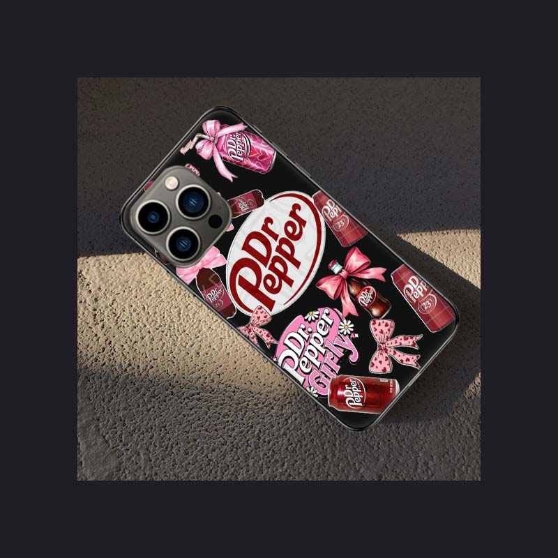 Чехол для телефона Вишневый D-Dr-P-Pepper Напиток Для Apple Iphone 16 15 Plus 13 12 Mini 16E 11 14 Pro Max X XS XR 8 7 SE 2020 Чехол-Ракушка C