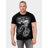 Men Moto Printed Short Sleeve O Neck T Shirt Summer Tees