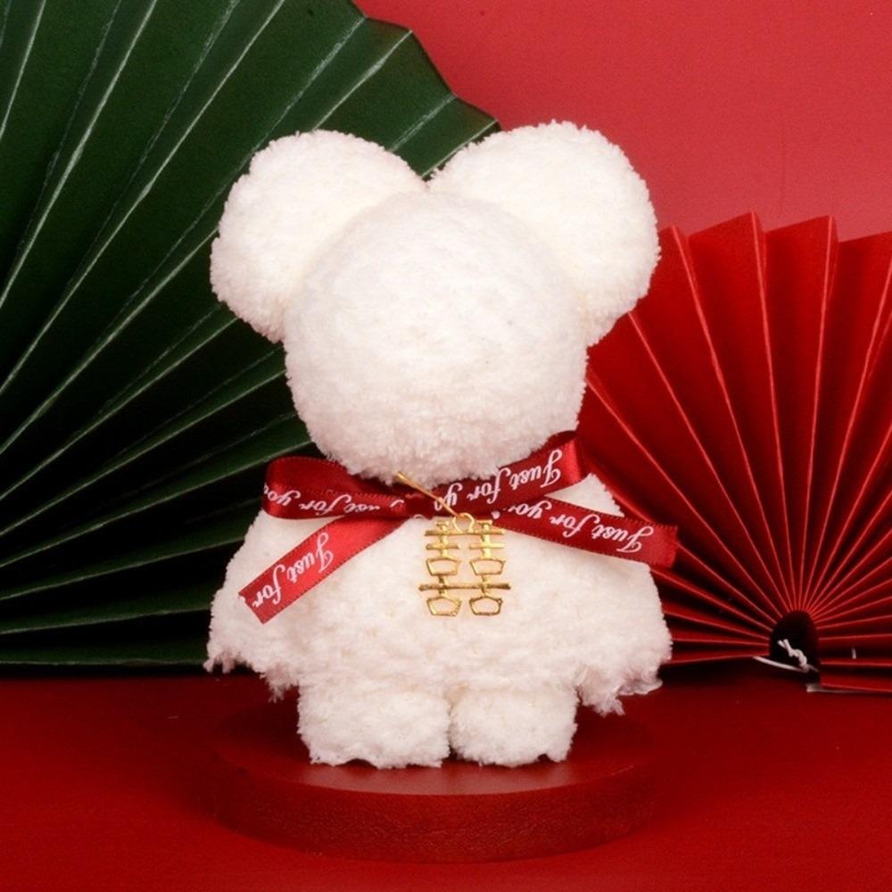 Red Small Bear Gift Pineapple Pattern Wedding Supplies Pineapple Towel Wedding Return Gifts