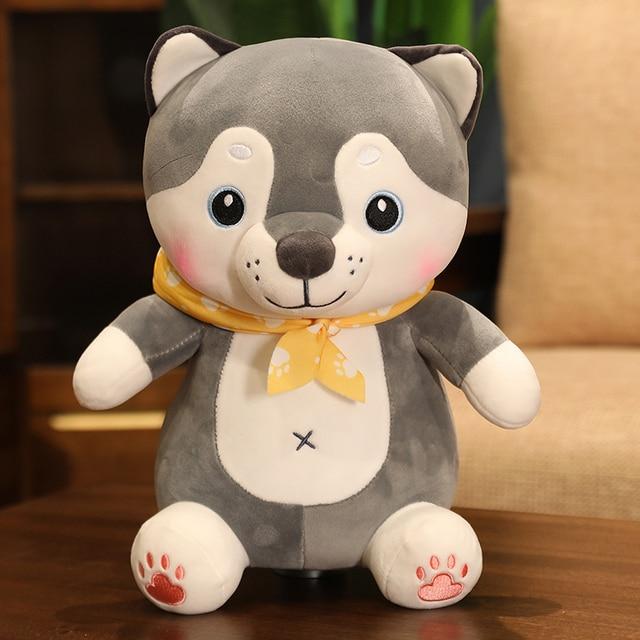 45/55 см мягкие животные хаски, бульдог и пекинес, плюшевые игрушки, мультяшные куклы, каваи, игрушки для собак для детей, подарок на день рождения