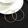Circle Gorgeous Wedding Engagement Zircon Crystal Drop Dangle Stud Round Hoop Earrings Round Shape