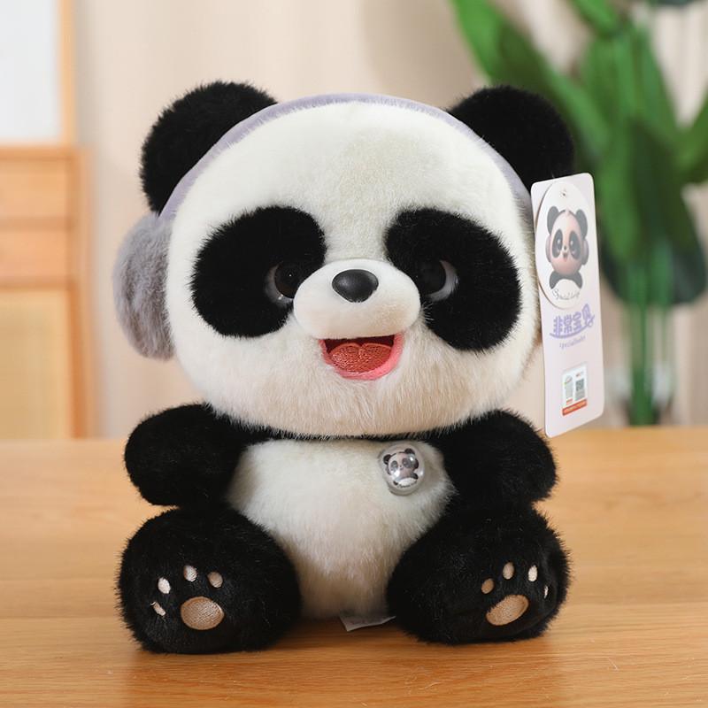 Soft Plush Playful Panda Raccoon Bunny Doll Cozy Stuffed Animal For Kids