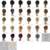Synthetic Hair Bun Extensions Messy Curly Chignon Blonde Brown Donut Elastic Chignon for Women