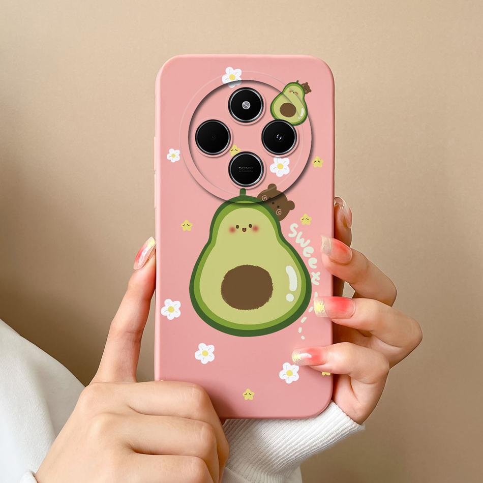 For Poco C75 Phone Case Cute Cartoon Bumper For Poco C 75 Soft Smooth Liquid Silicone Full Protection Shockproof Back Covers