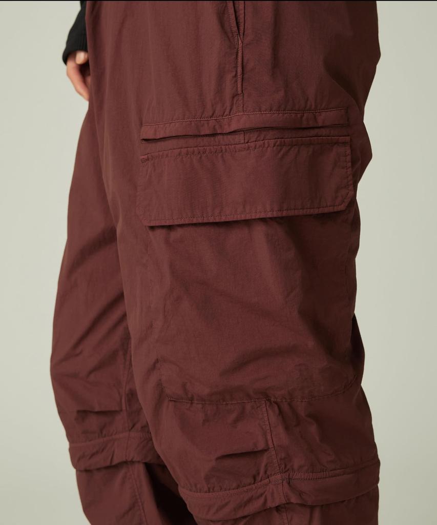 Snow Peak Garment Dyed Convertible Pants and Long Size S PA-25AU002, Men's Women's Pants, Brown,