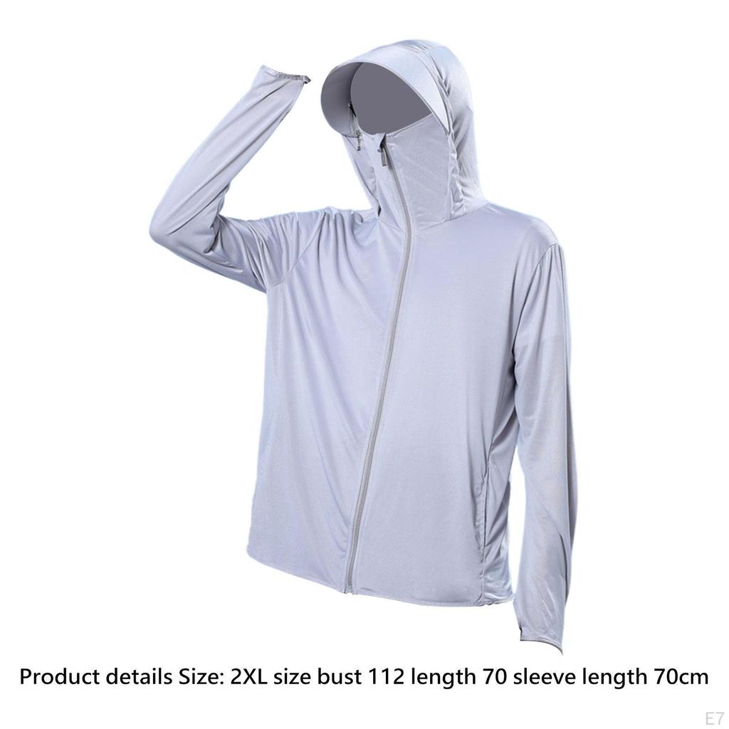 Мужская рубашка с капюшоном и защитой от солнца, охлаждающая мягкая со съемным козырьком, летняя толстовка с капюшоном для рока