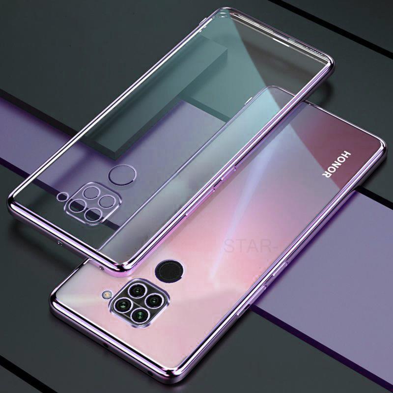 Роскошный прозрачный чехол-бампер с покрытием для Xiaomi Redmi Note 9 Pro Note9 S 9s 9pro Note9pro Мягкий силиконовый прозрачный задний чехол Funda