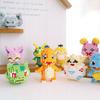 Pokemon Micro Building Blocks LBOYU Jigglypuff Gengar Mudkip Piplup Raichu Bulbasaur Pikachu Mini Brick Figures Toy  For Kids