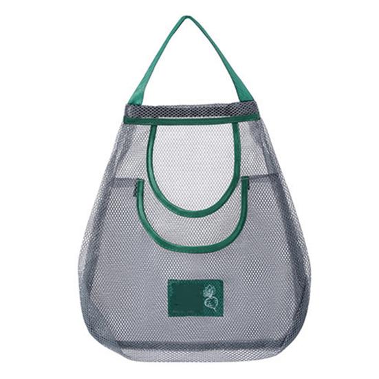 Storage Bag Useful Visible Sturdy Construction Ginger Garlic Potatoes Onions Hanging Home Supply