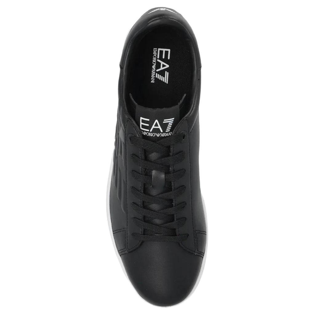 Emporio Armani EA7 Кожаные низкие кроссовки Мужские кроссовки Черный 7X000331AF10848UC001