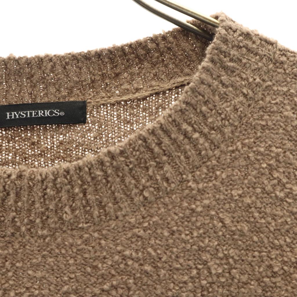 HYSTERICS Свитер с длинным рукавом Jaggy Бежевый Hysteric Glamour трикотаж Женский Б/у