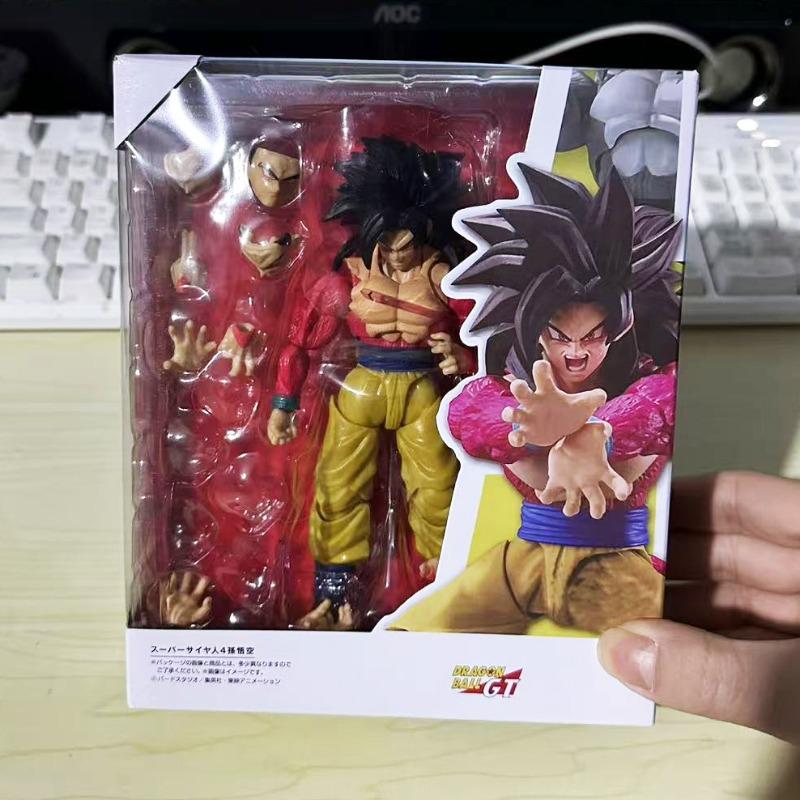 Фигурки SHF Dragon Ball GT Супер Сайян 4 Сон Гоку Веджета Фигурка Действия Подвижная Коллекция Аниме Божественный Сайян Гоку Модель Кукла Игрушки