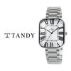 [Tandy] Classic Couple Metal Watch T-3923 Men's White,Korean Popular Watches