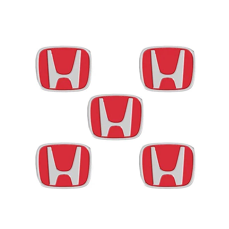 5/10pcs 13mm 14mm Car Key Emblem Stickers Auto Door Keyhole Logo Decals For Honda Civic Accord CRV Hrv Jazz Auto Accessories
