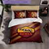 AS Roma Themed Bedding 3Pcs Duvet Cover Set Decorative Bed Linen For Teen Room Home Decoration