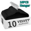 10 шт. Вешалки для одежды с флокированным покрытиемТонкие Высококачественные Костюмы для одежды Пиджаки Рубашки Брюки Пальто Домашний органайзер organizador de ropa