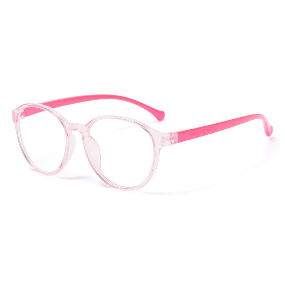 Online Classes Glasses Protection Round Eyeglasses Ultra Light Frame Kids Glasses Anti-blue Light