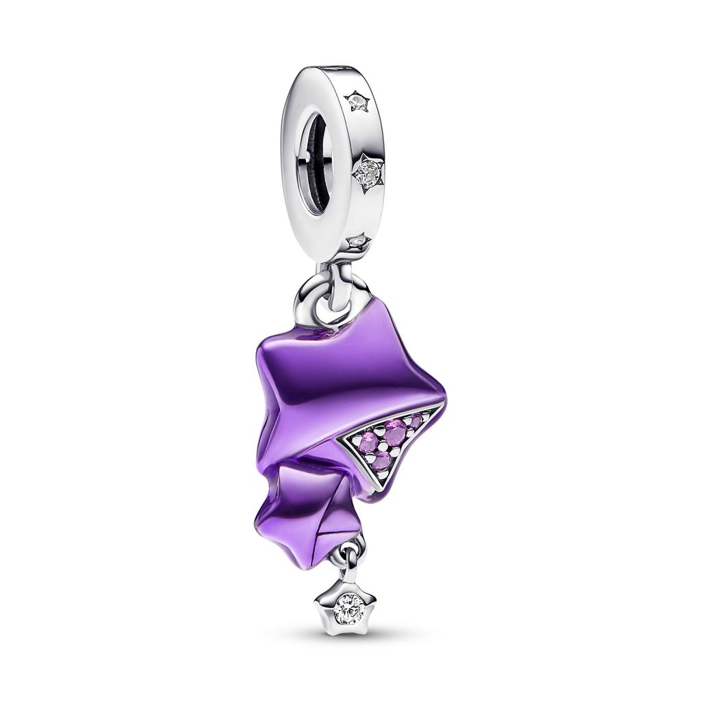 Pandora Серебряный кулон-шарм Звезда Женские украшения Фиолетовый 792487C01