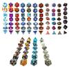 Polyhedral Dice Set for RPG Dungeons - 7Pcs/Set, Logic Ability, Vibrant Color, Double-Colors Polyhedral Game Dice