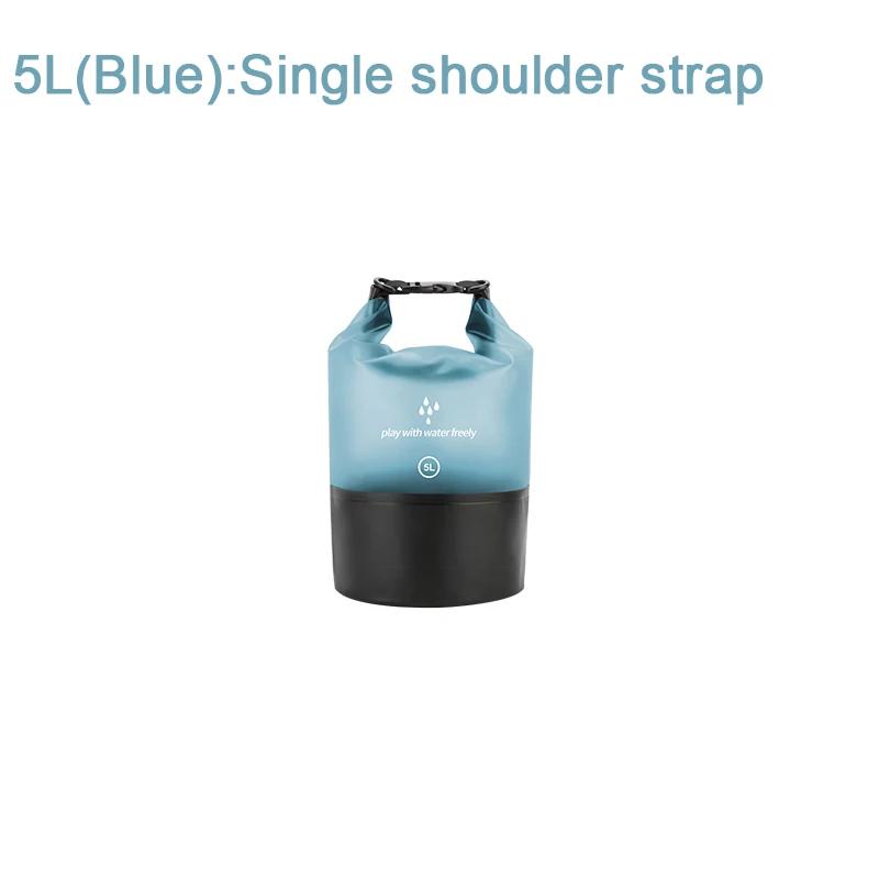 PVC Waterproof Dry Bag 2L/5L/10L/20L Outdoor Diving Foldable Man Women Beach Swimming Bag Rafting River Ocean Backpack