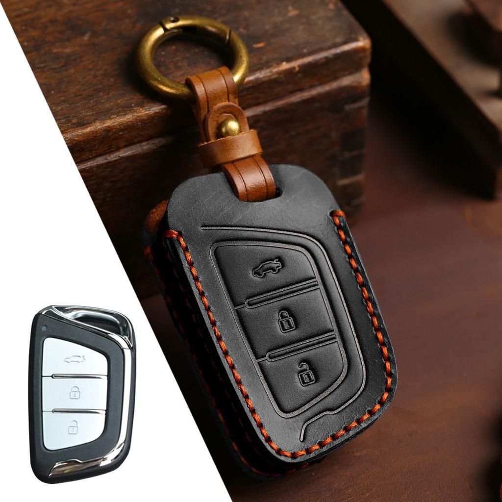 GUSHIBEI Роскошный кожаный чехол для ключей ручной работы для JAC