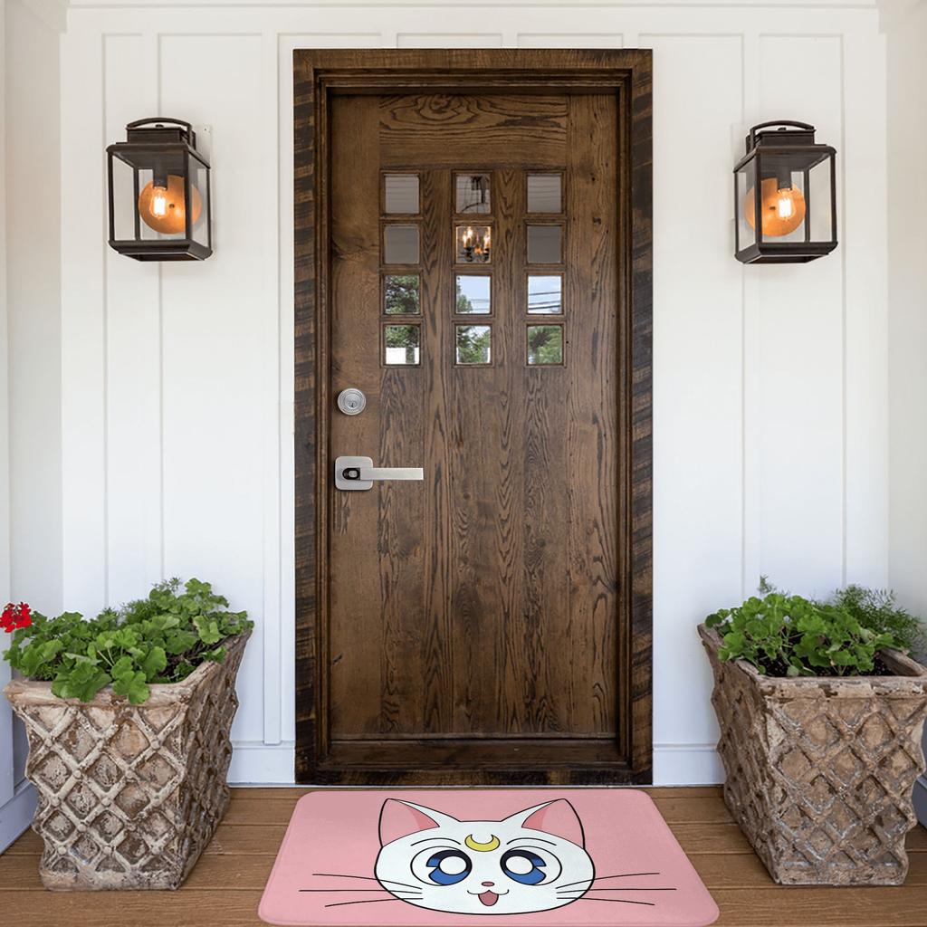 Anime Sailors Moons Luna Cat Doormat Non-Slip Entrance Bath Kitchen Floor Door Mat Bedroom Balcony Carpet Rug