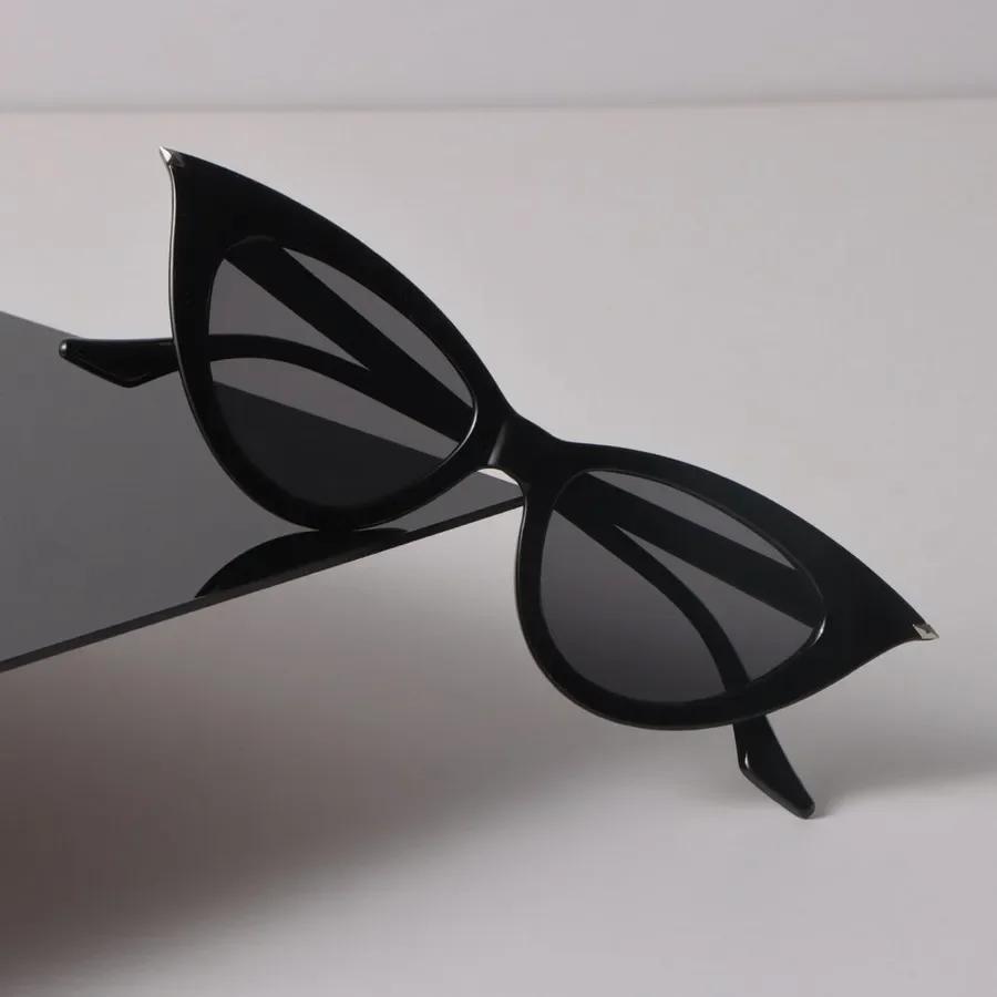 Роскошные солнцезащитные очки «кошачий глаз» для женщин и мужчин, крутой брендовый дизайнерский зеркальный солнцезащитный аксессуар, женский, мужской, маленькая оправа