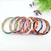 Traditional Peony Filigree Flower Bangle Enamel Women's Hand Bracelet  Gifts for Women Girl