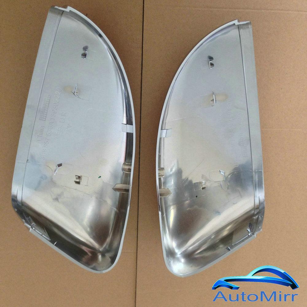 Матовые хромированные накладки на зеркала для VW Passat CC B7 Scirocco Jetta MK6 euro Beetle, боковая крышка, замена 2010 2011 2012 2013